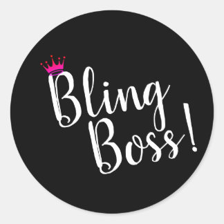Adesivo Redondo Bling Boss Stickers