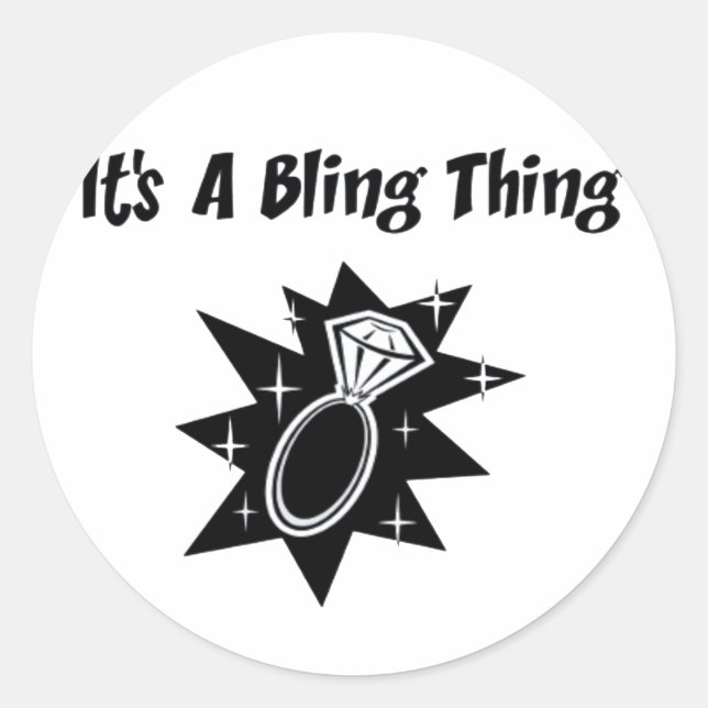Adesivo Redondo Bling Thing (Frente)