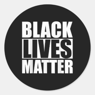 Adesivo Redondo Blm Black vive consciência