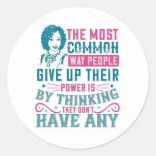 Adesivo Redondo BLM - Não desista do poder