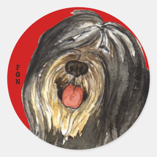 Adesivo Redondo Bloco de cores PON (Frente)