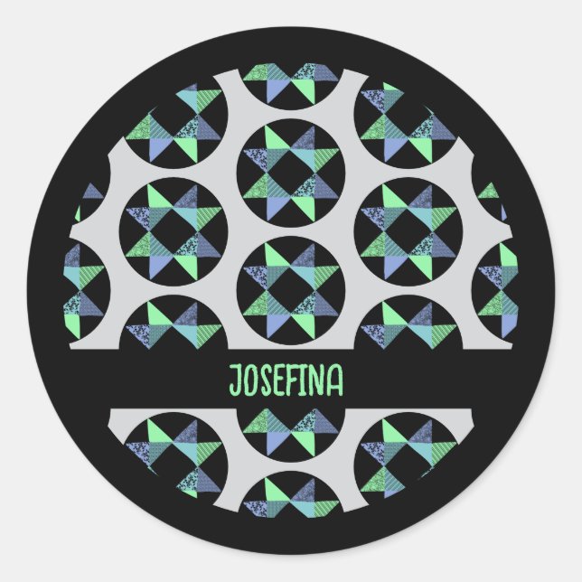 Adesivo Redondo Bloco de Patches da Faixa de Opções (Frente)