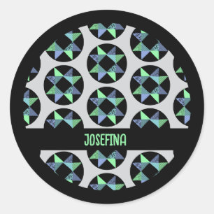 Adesivo Redondo Bloco de Patches da Faixa de Opções