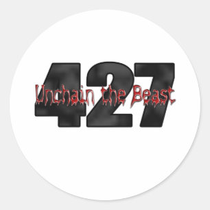 Adesivo Redondo bloco grande do animal 427