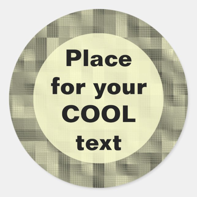 Adesivo Redondo Blocos - Modelo redondo (Frente)