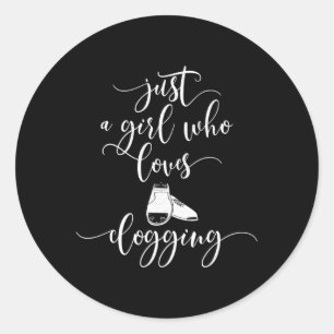 Adesivo Redondo Blogar Dança Apenas Um Que Adora Blogar