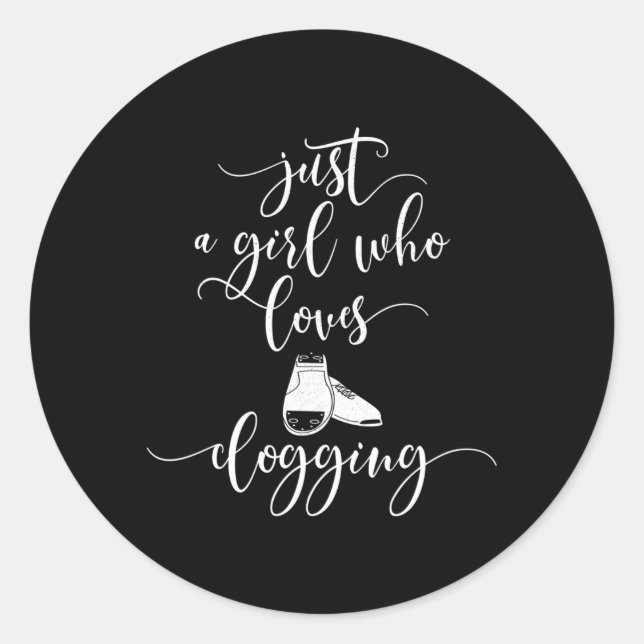 Adesivo Redondo Blogar Dança Apenas Um Que Adora Blogar (Frente)