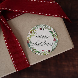 Adesivo Redondo Blogues de inverno | Feliz Natal