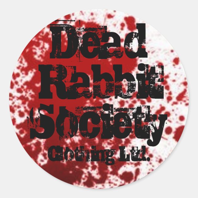 Adesivo Redondo Bloody Mess Sticker (Frente)