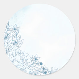 Adesivo Redondo Bloom No Casamento no inverno