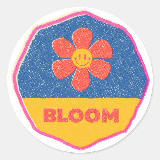 Adesivo Redondo "Bloom" onde você está plantado!