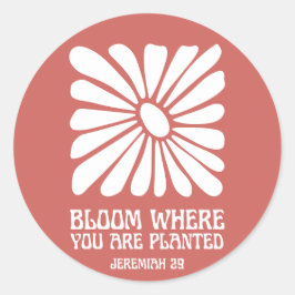 Adesivo Redondo Bloom Sticker