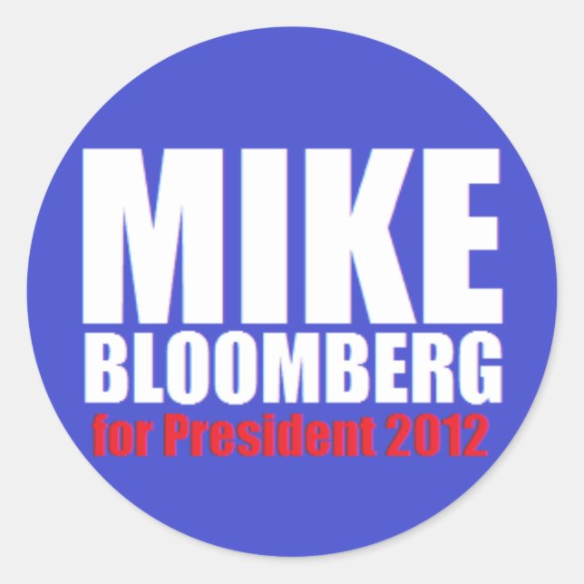 Adesivo Redondo Bloomberg 2012 Stickers (Frente)