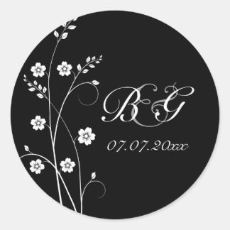 Adesivo Redondo Blooms Sticker