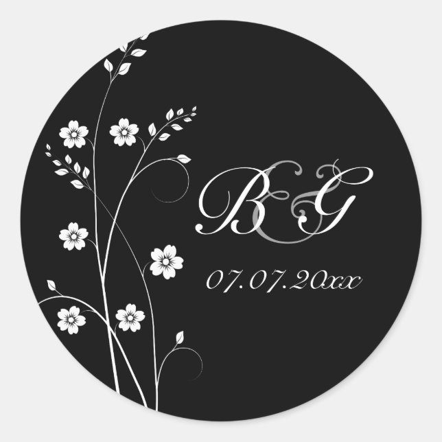 Adesivo Redondo Blooms Sticker (Frente)