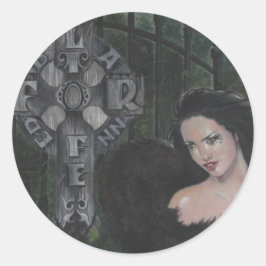 Adesivo Redondo Bloqueado para o Life Sticker