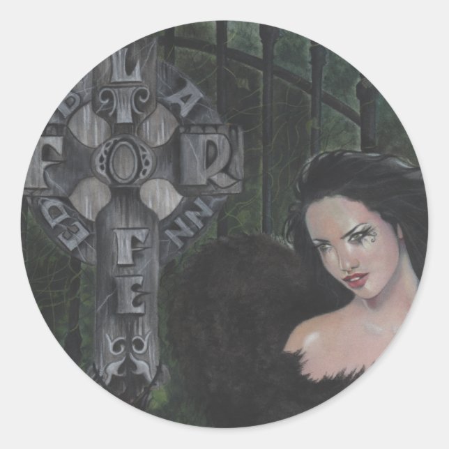 Adesivo Redondo Bloqueado para o Life Sticker (Frente)