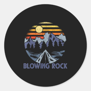 Adesivo Redondo BlowRock, Montanhas Blue Ridge da Carolina do Nort