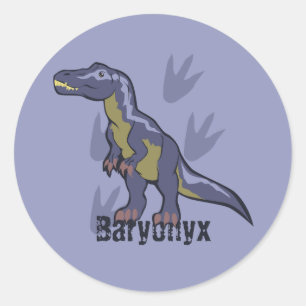 Adesivo Redondo Blue Baryonyx