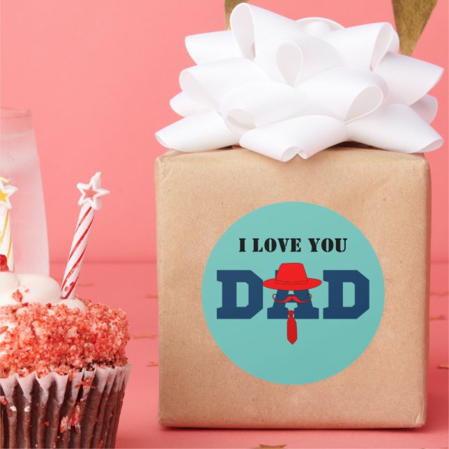 Adesivo Redondo  Blue best grandpa ever the times (Festa)