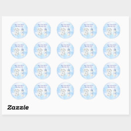Adesivo Redondo Blue Chinoiserie Baby Shower Stickers (20)