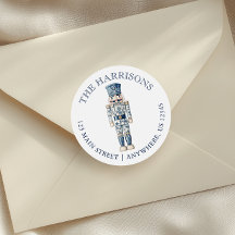 Blue Chinoiserie Christmas Nutcracker