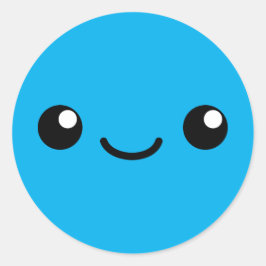 Adesivo Redondo Blue Cutie