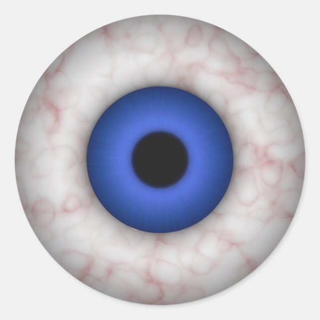 Adesivo Redondo Blue Iris Eyeball Sticker (Frente)