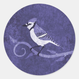 Adesivo Redondo Blue Jay Stickers
