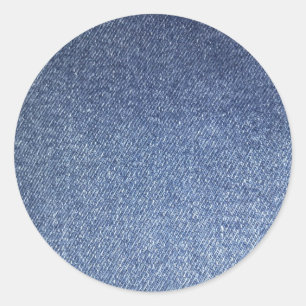 Adesivo Redondo Blue Jean Round Stickers