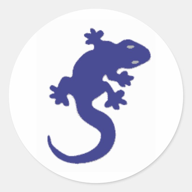 Adesivo Redondo Blue Lizard (Frente)