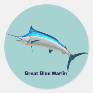 Adesivo Redondo Blue Marlin