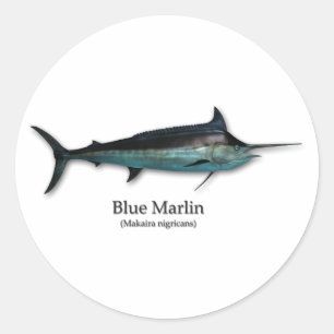 Adesivo Redondo Blue Marlin