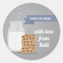Blue Modern milk e cookies Striker Sticker