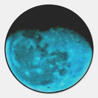 Adesivo Redondo Blue Moon Sticker, Round