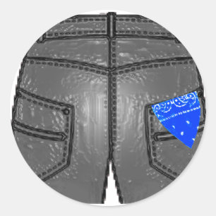 Adesivo Redondo Blue Right Hanky