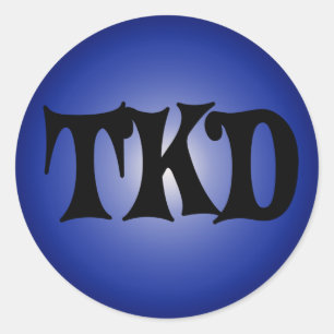 Adesivo Redondo Blue TKD Round Sticker