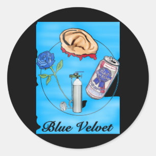 Adesivo Redondo Blue Velvet Movie Art Sticker