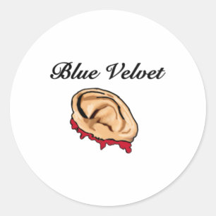 Adesivo Redondo Blue Velvet Movie Ear Art Sticker