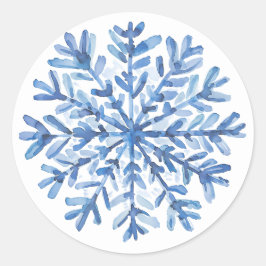 Adesivo Redondo Blue white stickers