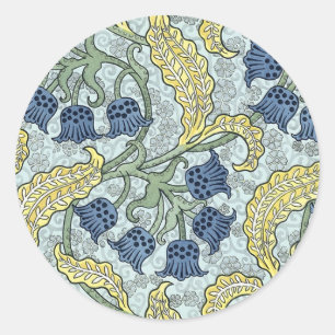 Adesivo Redondo Bluebells do nouveau da arte