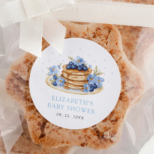 Adesivo Redondo Blueberry Pancake
