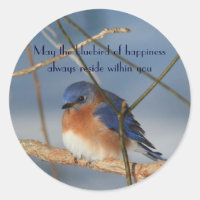 Bluebird Of Felicidade Inspirational Sticker