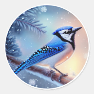 Adesivo Redondo Bluejay