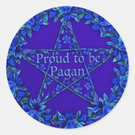 Adesivo Redondo BluePaganPride
