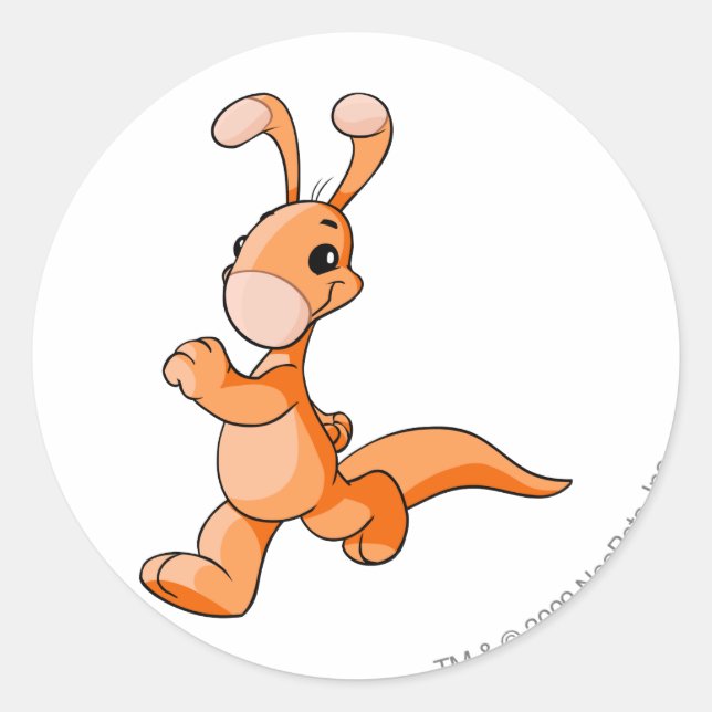 Adesivo Redondo Blumaroo Orange (Frente)