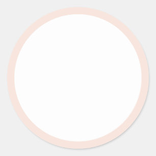 Adesivo Redondo Blush Pink Blank Classic Round Sticker