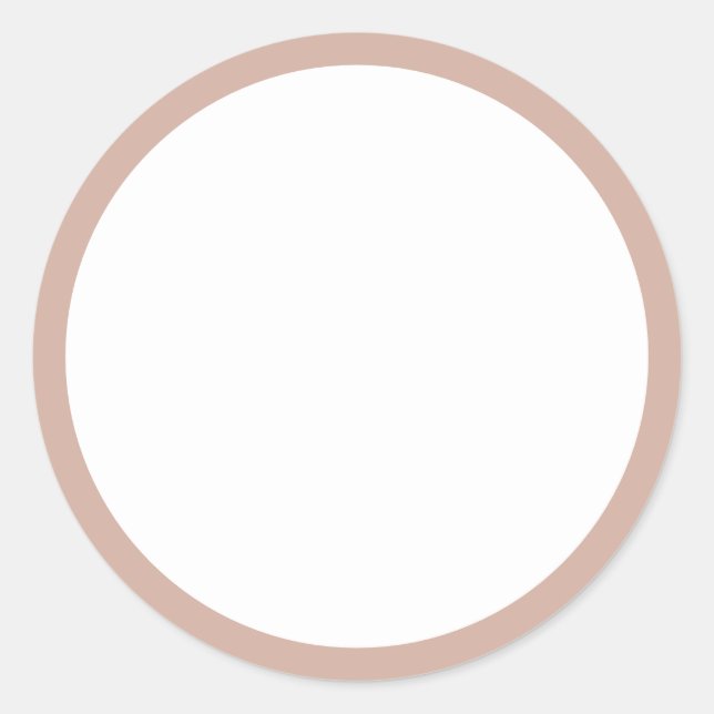 Adesivo Redondo Blush Pink D2AFA1 Blank (Frente)