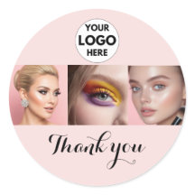 Blush Rosa Logotipo de Roteiro Foto Maquiagem Obri