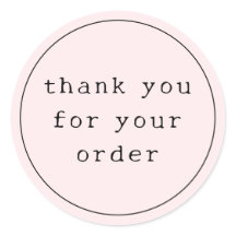 Blush Rosa Máquina de Escrever Moderna Obrigado Ne